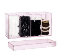 Custom acrylic 4 compartment dressing table holder BMB-325 Custom acrylic 4 compartment dressing table holder
