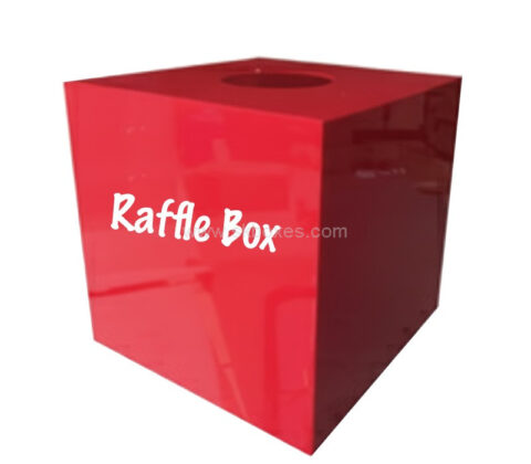 Custom acrylic raffle tickets box
