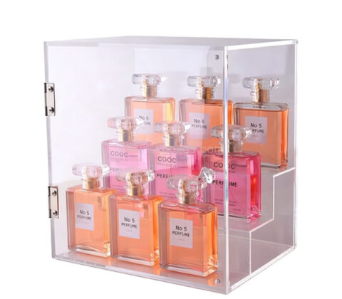 Custom acrylic 3 tiers perfume showcase