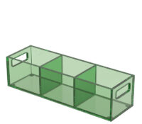 Custom acrylic 3 sections teabag organizer BFD-468 Custom acrylic 3 sections teabag organizer