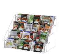 Custom acrylic countertop multi pockets tea bag organizer BFD-473 Custom acrylic countertop multi pockets tea bag organizer