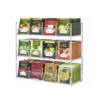 Custom acrylic countertop multi pockets tea bag holders BFD-474 Custom acrylic countertop multi pockets tea bag holders