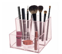 Custom acrylic 3 slots makeup brushes organizer BMB-329 Custom acrylic 3 slots makeup brushes organizer