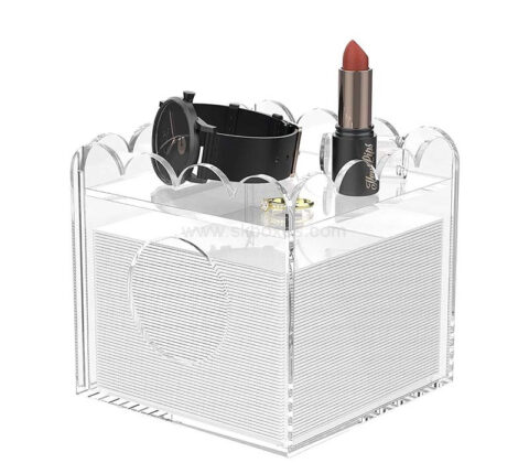 Custom acrylic tissue dispenser with holder