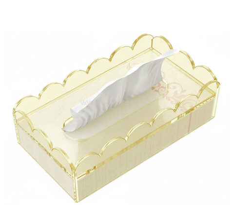 Custom acrylic fashion tissue dispenser