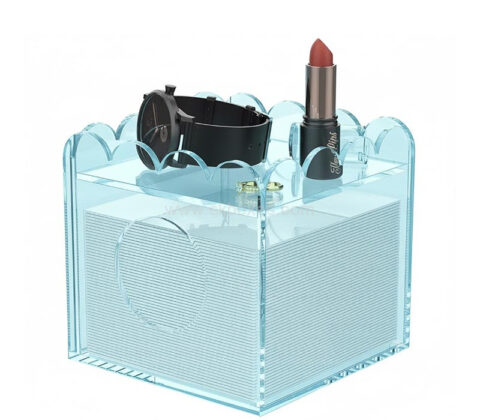 Custom acrylic square napkin dispenser organizer