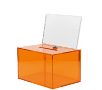 Custom acrylic multi-functional voting box with sign holder BBS-891 Custom acrylic multi-functional voting box with sign holder