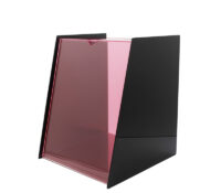 Custom acrylic trapezoid voting box with sign holder BBS-892 Custom acrylic trapezoid voting box with sign holder