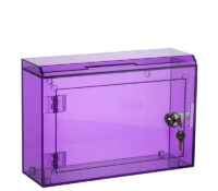 Custom acrylic wall locking voting box BBS-893 Custom acrylic wall locking voting box