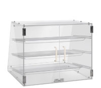 Custom acrylic shop 3 tiers bread display case BDC-2502 Custom acrylic shop 3 tiers bread display case