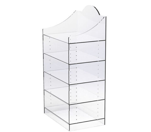 Custom acrylic boutiques 4 tiers display case