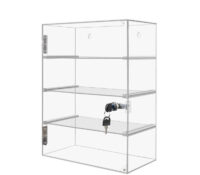 Custom acrylic wall 4 tiers display case BDC-2508 Custom acrylic wall 4 tiers display case