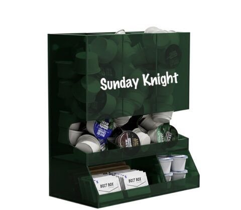 Custom acrylic coffee pods dispenser organizer