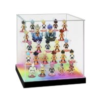 Custom acrylic 5 tiers collectibles LED display box BLD-178 Custom acrylic 5 tiers collectibles LED display box