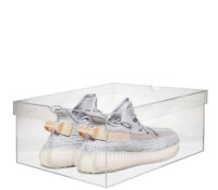 Custom acrylic luxury shoe box with lid BSB-044 Custom acrylic luxury shoe box with lid