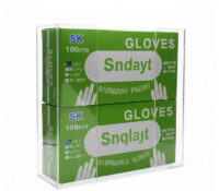 Custom acrylic wall disposable gloves dispenser BTB-366 Custom acrylic wall disposable gloves dispenser