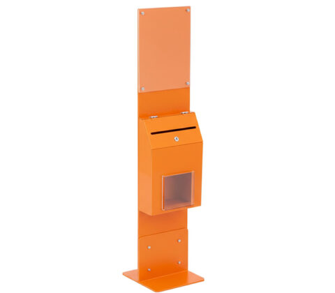 Custom acrylic floor standing ballot box
