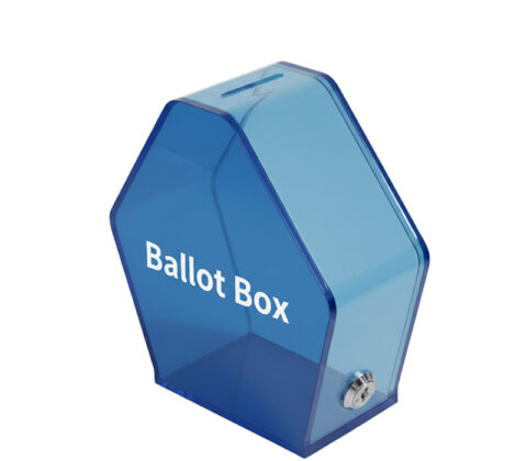 Custom acrylic election box