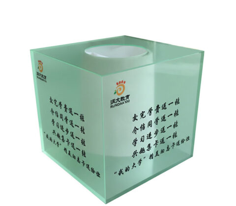 Custom acrylic square raffle box