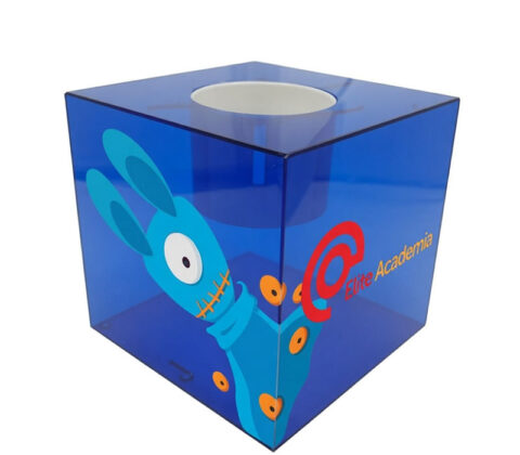 Custom acrylic square raffle draw box