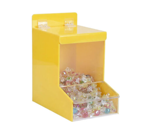 Custom acrylic candy dispenser countertop with lid