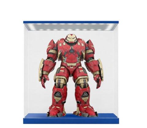 Custom acrylic memorabilia figure LED display box