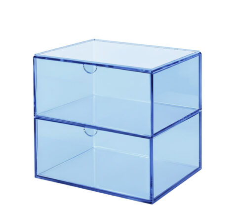 Custom acrylic makeup organizer with drawers