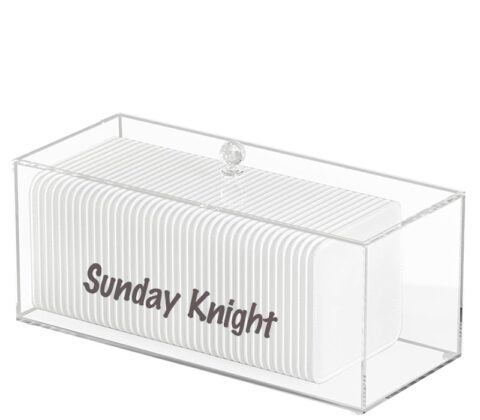 Custom acrylic pad storage box with lid