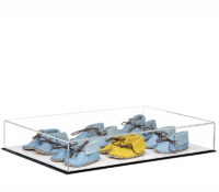 Custom acrylic baby shoes display case BSB-051 Custom acrylic baby shoes display case