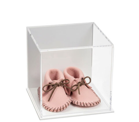 Custom acrylic baby shoes storage box