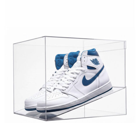 Custom acrylic sports shoes storage box