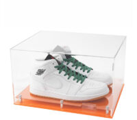 Custom acrylic shoes memorabilia case BSB-058 Custom acrylic shoes memorabilia case