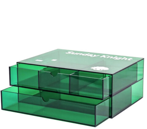 Custom acrylic drawer storage box with divider