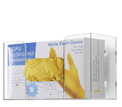 Custom acrylic wall gloves dispenser