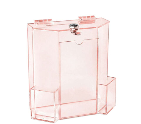 Custom plexiglass ballot box with sign brochure holders