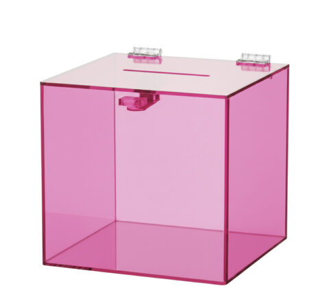 Custom plexiglass suggestion collection box