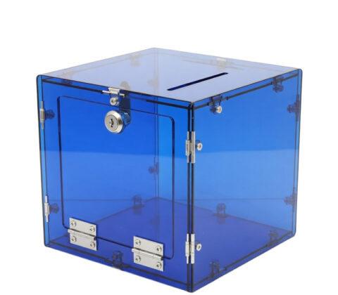 Custom plexiglass suggestion box