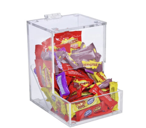 Custom acrylic candy dispenser box