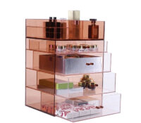 Custom acrylic luxury makeup drawers storage box BMB-350 Custom acrylic luxury makeup drawers storage box