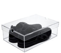 Custom luxury acrylic shoe box with lid BSB-059 Custom luxury acrylic shoe box with lid
