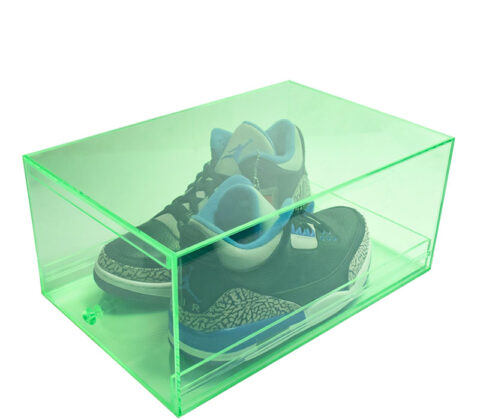 Custom acrylic luxury sports shoe drawer box
