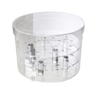 Custom acrylic round flower rose gift box BSC-262 Custom acrylic round flower rose gift box