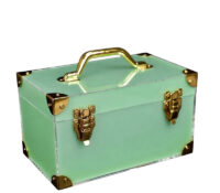 Custom acrylic jewelry makeup box with metal handle BSC-265 Custom acrylic jewelry makeup box with metal handle