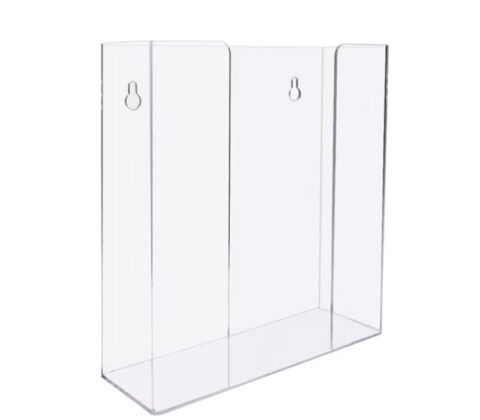 Custom acrylic hanging disposable gloves dispenser