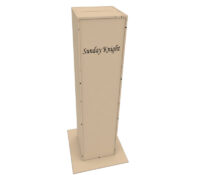 Custom plexiglass floor standing ballot case BBS-913 Custom plexiglass floor standing ballot case