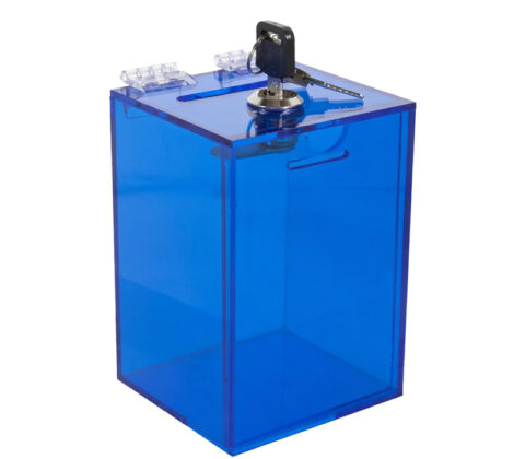Custom plexiglass election vote box