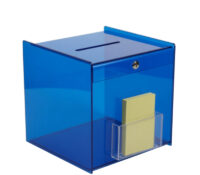Custom plexiglass election vote box with notes holder BBS-918 Custom plexiglass election vote box with notes holder