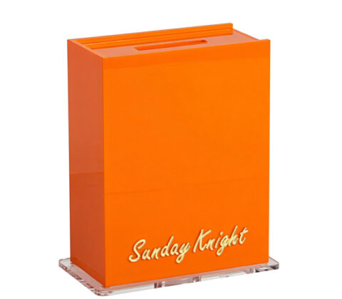 Custom acrylic money charity collection box