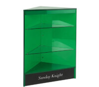 Custom acrylic corner triangle display cabinet BDC-2526 Custom acrylic corner triangle display cabinet