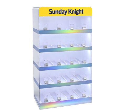 Custom acrylic multi-layer display cabinet